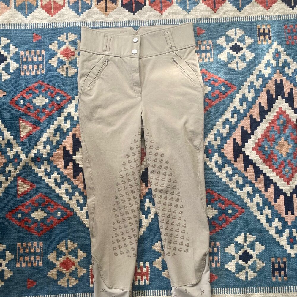 Aubrion Tan / Beige High-Rise Full Seat Breeches - Size 30